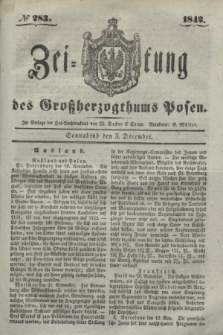 Zeitung des Großherzogthums Posen. 1842, № 283 (3 December)