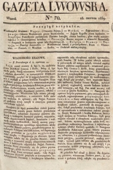 Gazeta Lwowska. 1839, nr 70