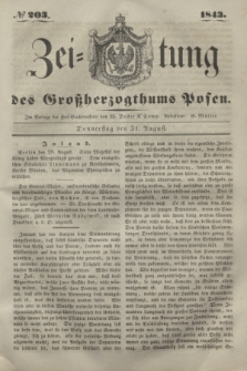 Zeitung des Großherzogthums Posen. 1843, № 203 (31 August)