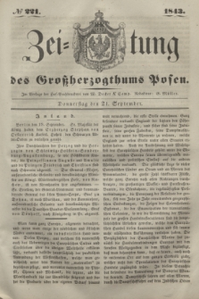 Zeitung des Großherzogthums Posen. 1843, № 221 (21 September)