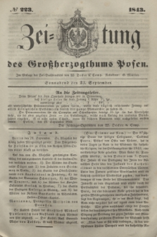 Zeitung des Großherzogthums Posen. 1843, № 223 (23 September)