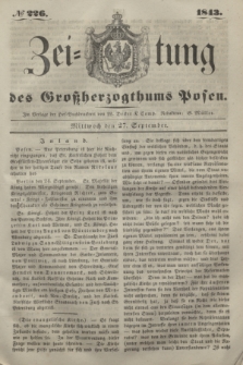 Zeitung des Großherzogthums Posen. 1843, № 226 (27 September)