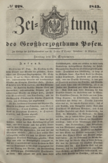 Zeitung des Großherzogthums Posen. 1843, № 228 (29 September)