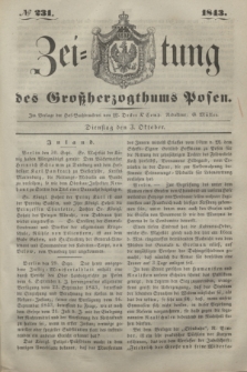 Zeitung des Großherzogthums Posen. 1843, № 231 (3 Oktober)