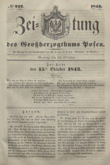 Zeitung des Großherzogthums Posen. 1843, № 242 (16 Oktober)