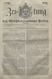 Zeitung des Großherzogthums Posen. 1843, № 247 (21 Oktober)