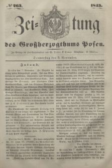 Zeitung des Großherzogthums Posen. 1843, № 263 (9 November)