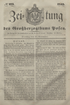 Zeitung des Großherzogthums Posen. 1843, № 273 (21 November)