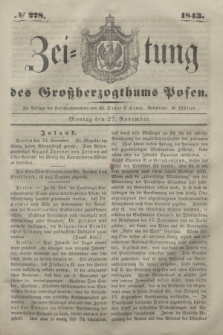 Zeitung des Großherzogthums Posen. 1843, № 278 (27 November)