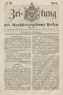 Zeitung des Großherzogthums Posen. 1844, № 13 (16 Januar)