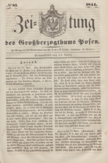 Zeitung des Großherzogthums Posen. 1844, № 87 (13 April) + dod.