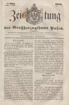 Zeitung des Großherzogthums Posen. 1844, № 205 (2 September)