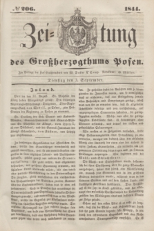 Zeitung des Großherzogthums Posen. 1844, № 206 (3 September)