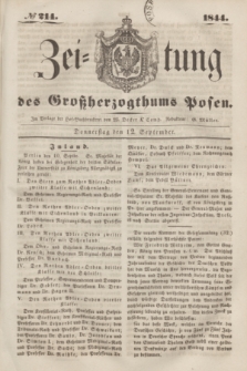 Zeitung des Großherzogthums Posen. 1844, № 214 (12 September)