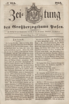 Zeitung des Großherzogthums Posen. 1844, № 244 (17 Oktober) + dod.
