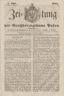 Zeitung des Großherzogthums Posen. 1844, № 298 (19 December) + dod.