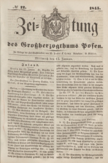 Zeitung des Großherzogthums Posen. 1845, № 12 (15 Januar)