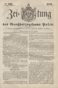 Zeitung des Großherzogthums Posen. 1845, № 133 (11 Juni) + dod.