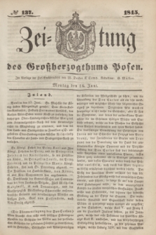 Zeitung des Großherzogthums Posen. 1845, № 137 (16 Juni)