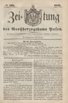 Zeitung des Großherzogthums Posen. 1845, № 138 (17 Juni)