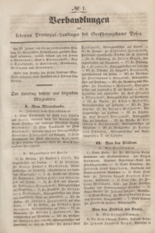 Verhandlungen des siebenten Provinzal-Landtages des Großherzogthums Posen. 1845, No 1-33 ()