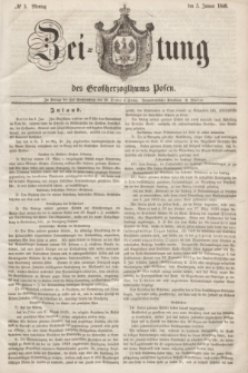 Zeitung des Großherzogthums Posen. 1846, № 3 (5 Januar) + dod.
