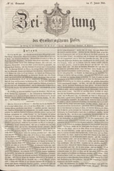 Zeitung des Großherzogthums Posen. 1846, № 14 (17 Januar) + dod.