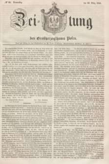 Zeitung des Großherzogthums Posen. 1846, № 60 (12 März) + dod.