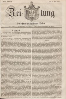 Zeitung des Großherzogthums Posen. 1846, № 87 (15 April) + dod.