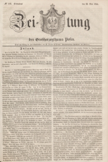 Zeitung des Großherzogthums Posen. 1846, № 118 (23 Mai) + dod.
