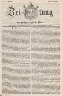 Zeitung des Großherzogthums Posen. 1846, № 133 (11 Juni)