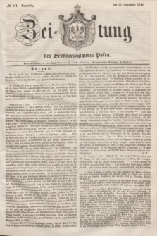Zeitung des Großherzogthums Posen. 1846, № 211 (10 September)