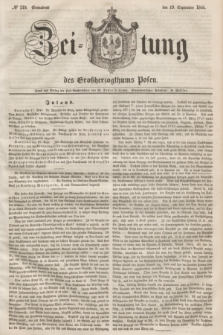 Zeitung des Großherzogthums Posen. 1846, № 219 (19 September) + dod.