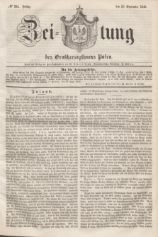 Zeitung des Großherzogthums Posen. 1846, № 224 (25 September) + dod.