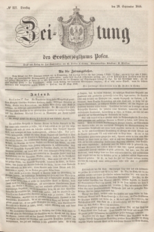 Zeitung des Großherzogthums Posen. 1846, № 227 (29 September) + dod.