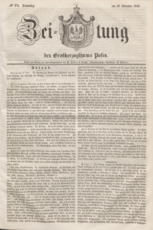 Zeitung des Großherzogthums Posen. 1846, № 271 (19 November) + dod.