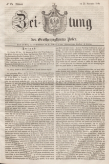 Zeitung des Großherzogthums Posen. 1846, № 276 (25 November) + dod.