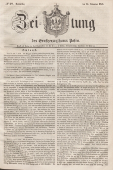 Zeitung des Großherzogthums Posen. 1846, № 277 (26 November) + dod.