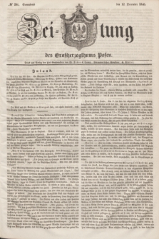 Zeitung des Großherzogthums Posen. 1846, № 291 (12 December) + dod.