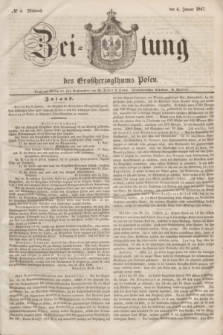 Zeitung des Großherzogthums Posen. 1847, № 4 (6 Januar)