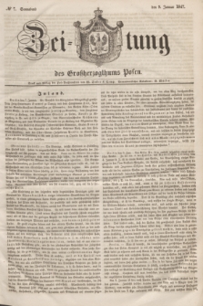 Zeitung des Großherzogthums Posen. 1847, № 7 (9 Januar) + dod.