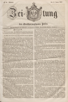 Zeitung des Großherzogthums Posen. 1847, № 10 (13 Januar)