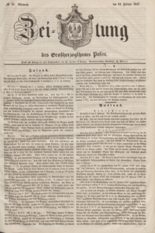 Zeitung des Großherzogthums Posen. 1847, № 34 (10 Februar)