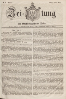 Zeitung des Großherzogthums Posen. 1847, № 40 (17 Februar)