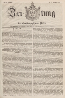 Zeitung des Großherzogthums Posen. 1847, № 45 (23 Februar)