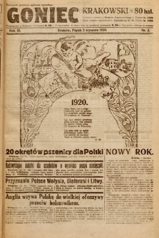 Goniec Krakowski. 1920, nr 2