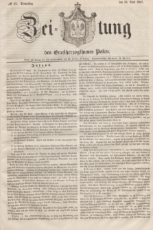 Zeitung des Großherzogthums Posen. 1847, № 87 (15 April) + dod.