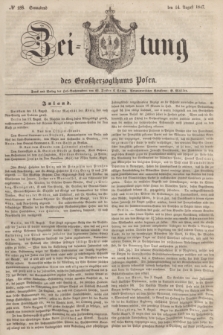 Zeitung des Großherzogthums Posen. 1847, № 188 (14 August) + dod.