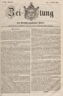 Zeitung des Großherzogthums Posen. 1847, № 206 (4 September) + dod.