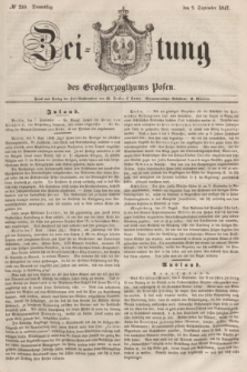 Zeitung des Großherzogthums Posen. 1847, № 210 (9 September)